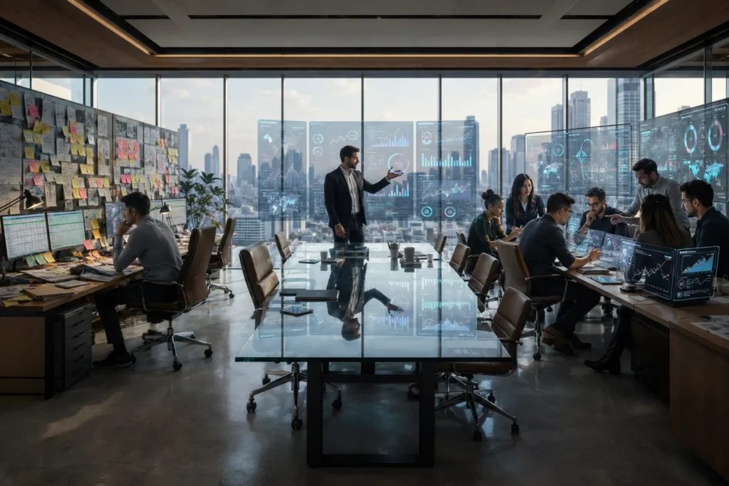 Specialized marketing agency team helping businesses scale through SEO, performance marketing, branding, and analytics expertise.